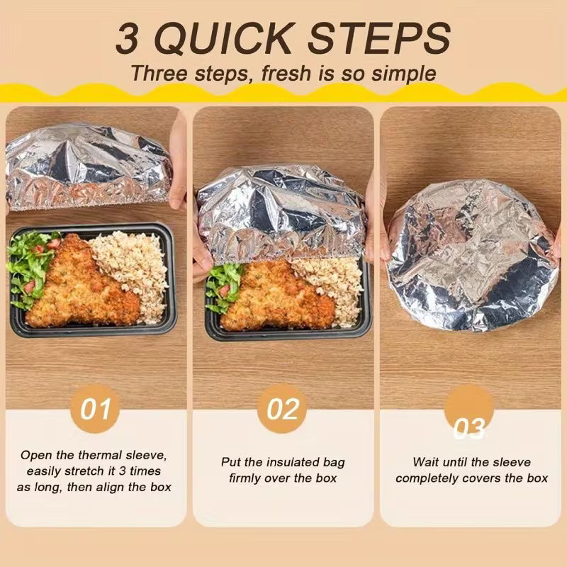 Bazaarioo Reusable Aluminum Foil Elastic Food Cover for Food Storage