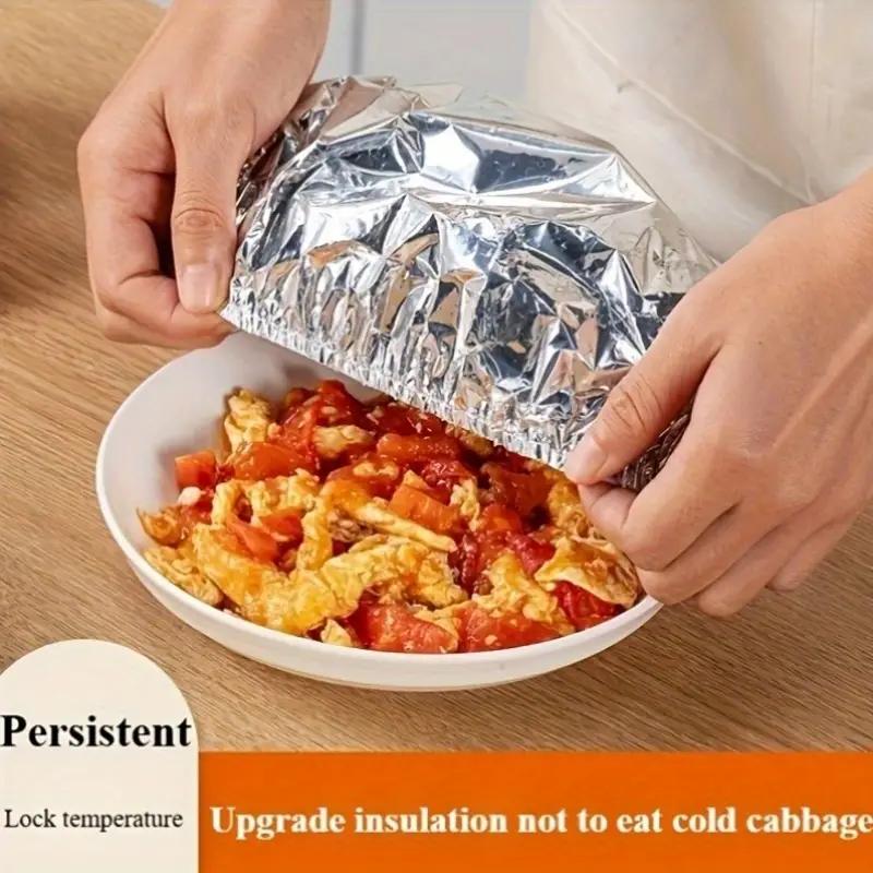 Bazaarioo Reusable Aluminum Foil Elastic Food Cover for Food Storage