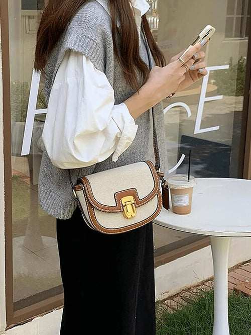 Bazaarioo Color Block Saddle Bag Front View
Bazaarioo Women's Retro Crossbody Shoulder Bag
Bazaarioo Fashion Underarm Saddle Purse
Bazaarioo Women's Business Style Handbag
Bazaarioo College Shoulder Bag for Women
Bazaarioo Everyday Color Block Crossbody Bag